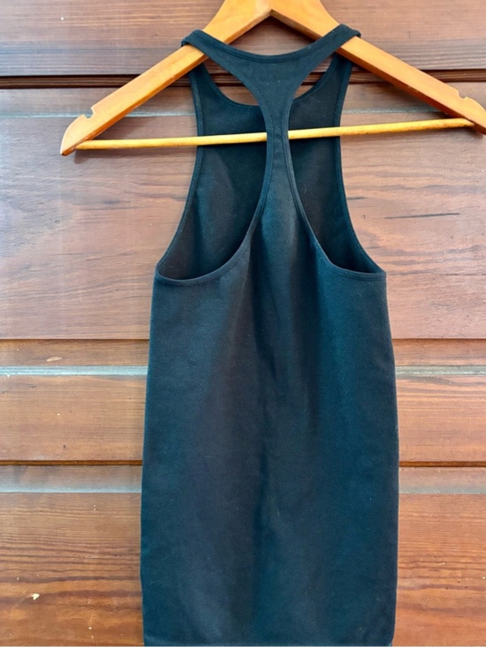 Free People High Neck Black Racerback Tank Top